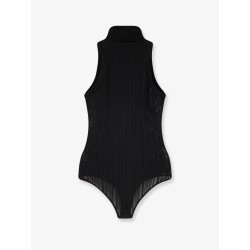 Blair perforated fabric body top