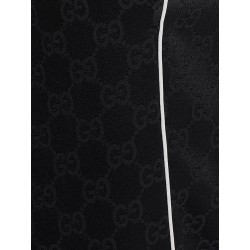 Viscose blend trousers with all-over GG motif