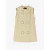 Viscose vest with maxi buttons