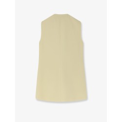 Viscose vest with maxi buttons