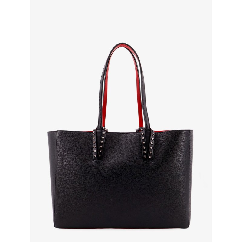 Cabata leather shoulder bag with studs