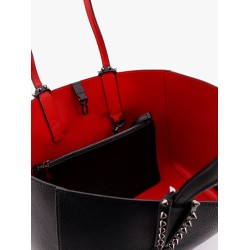 Cabata leather shoulder bag with studs