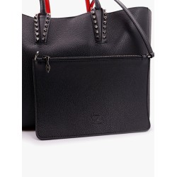 Cabata leather shoulder bag with studs