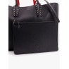 Cabata leather shoulder bag with studs