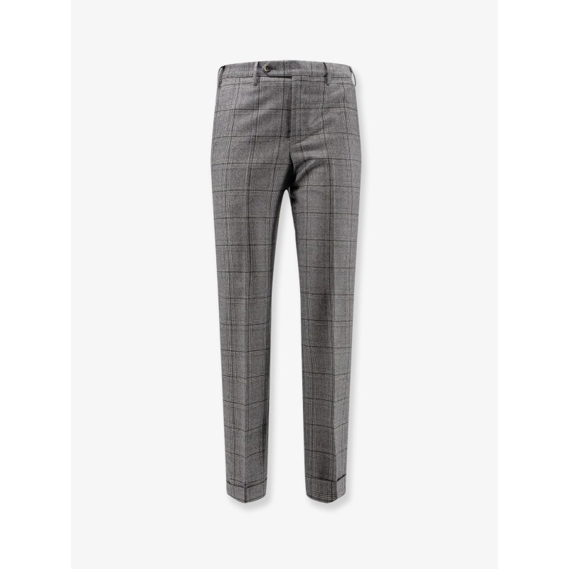 Madras virgin wool trousers