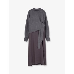 Flalina dress with virgin wool and cashmere sweater