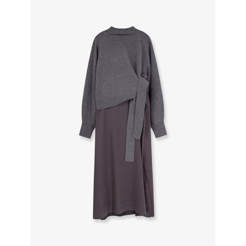 Flalina dress with virgin wool and cashmere sweater