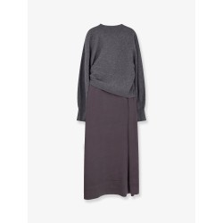 Flalina dress with virgin wool and cashmere sweater