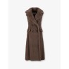 Boario sleeveless alpaca blend coat