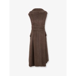 Boario sleeveless alpaca blend coat