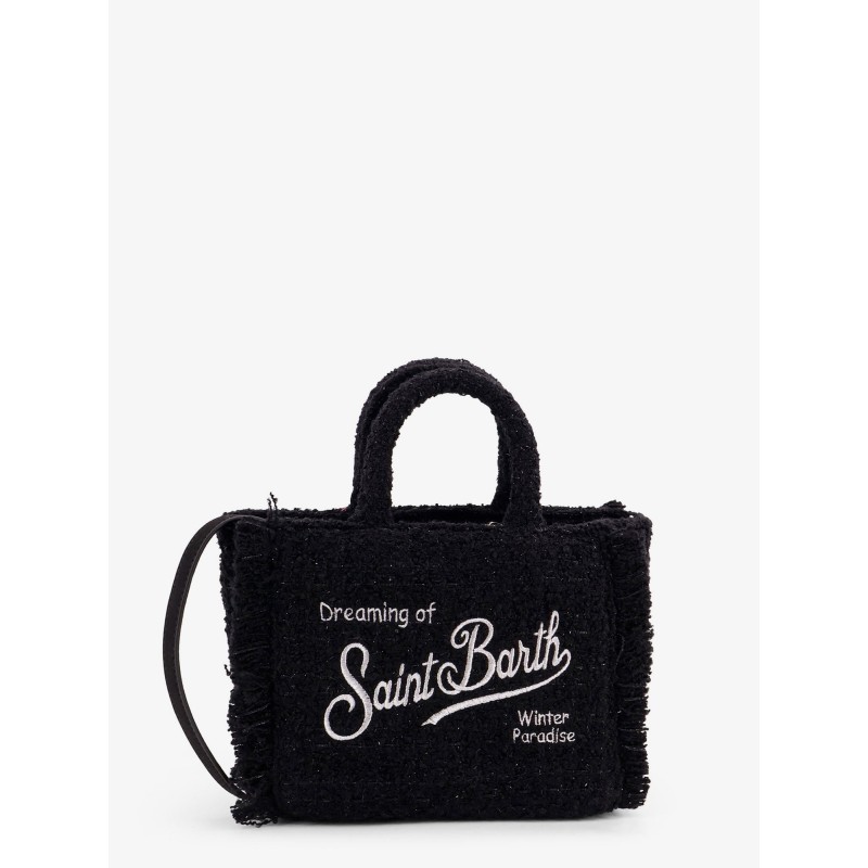 Vanity crossbody bag with embroidered logo on the front
