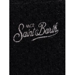 Vanity crossbody bag with embroidered logo on the front