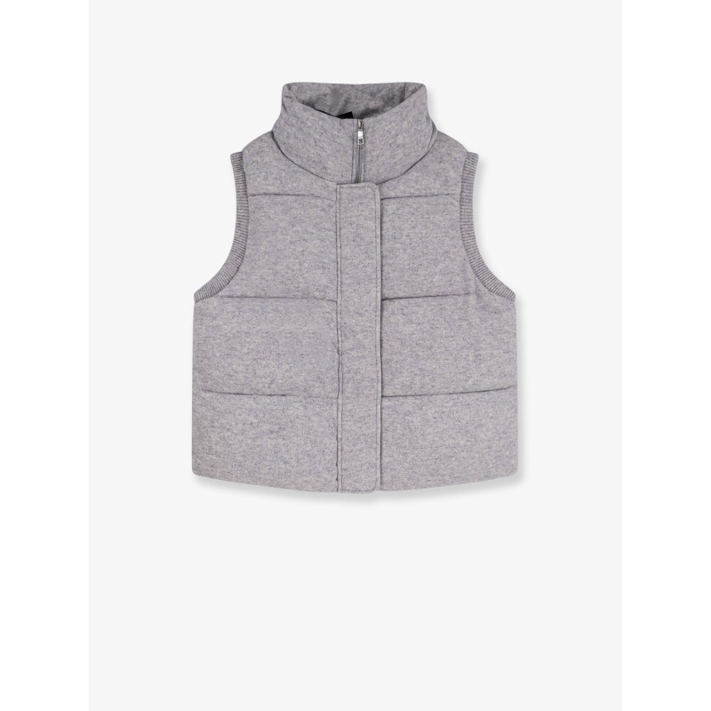 Focrina virgin wool and cashmere sleeveless jacket
