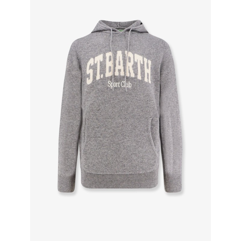 Hooded wool blend sweater