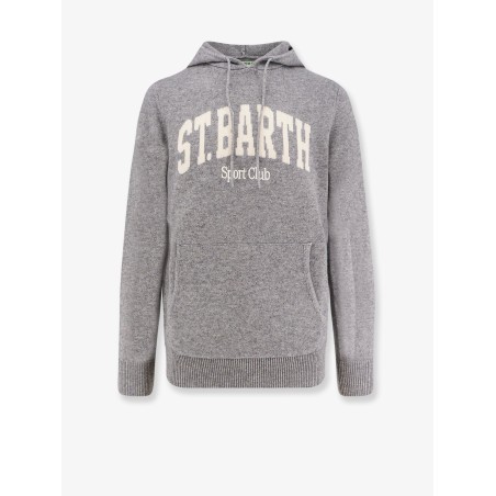 Hooded wool blend sweater