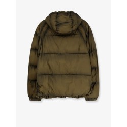 Padded and quilted down jacket