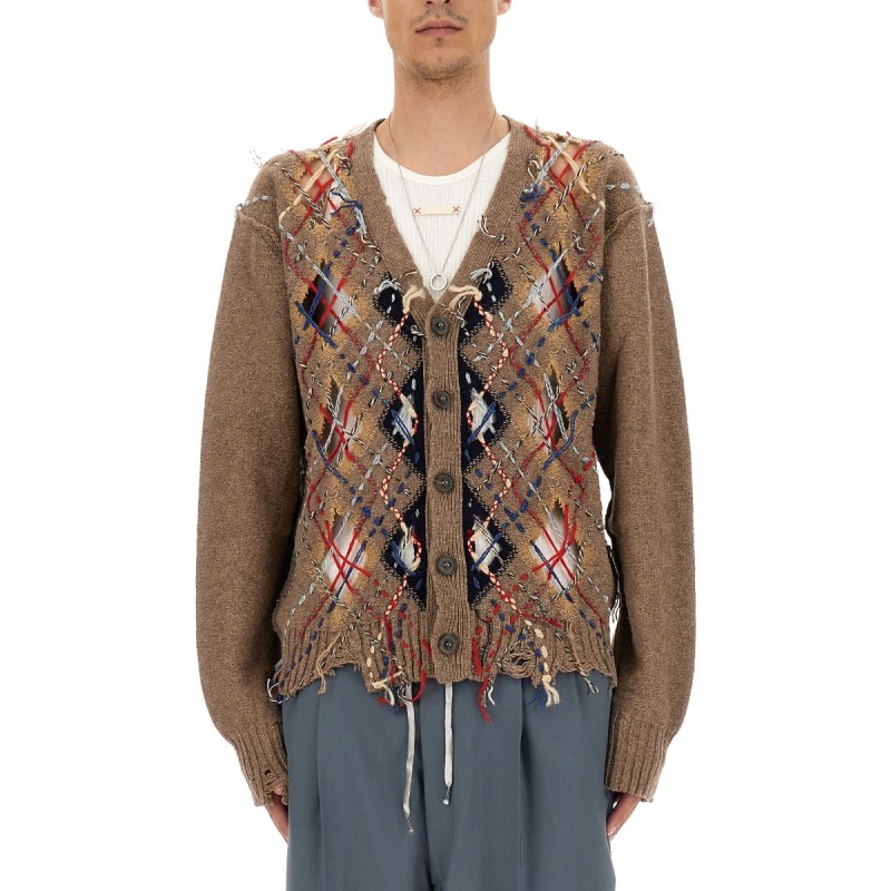 CARDIGAN WITH DIAMOND PATTERN