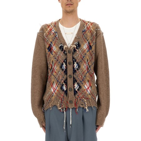 CARDIGAN WITH DIAMOND PATTERN