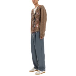 CARDIGAN WITH DIAMOND PATTERN