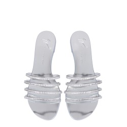 FLAT CRYSTAL SANDALS