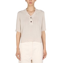 COTTON AND WOOL POLO SHIRT