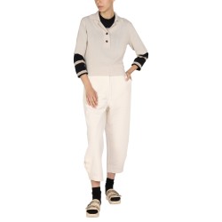 COTTON AND WOOL POLO SHIRT