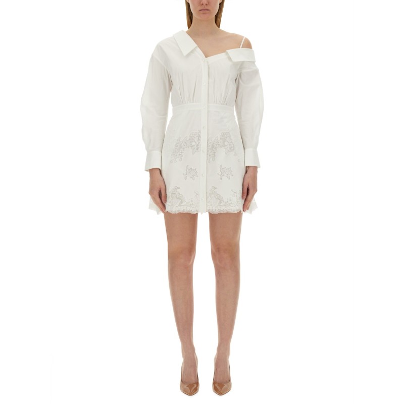 COTTON LACE MINI DRESS