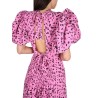 PUFFY FINE JACQUARD DRESS