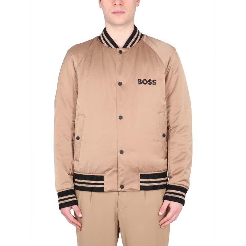 BOMBER JACKET WITH LOGO