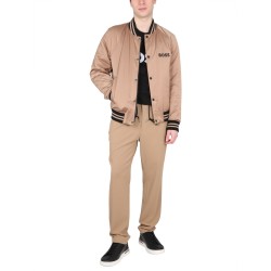 BOMBER JACKET WITH LOGO