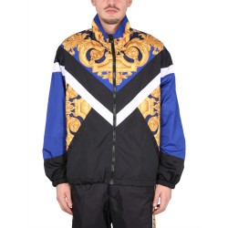 WINDPROOF JACKET WITH BAROQUE PRINT