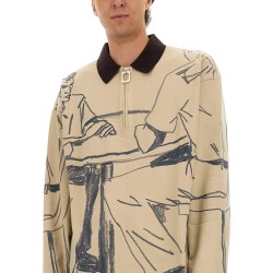 RUGBY POLO SHIRT WITH PRINT