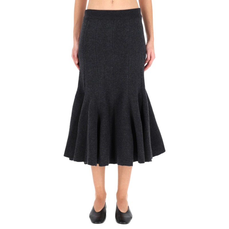 CASHMERE MIDI SKIRT
