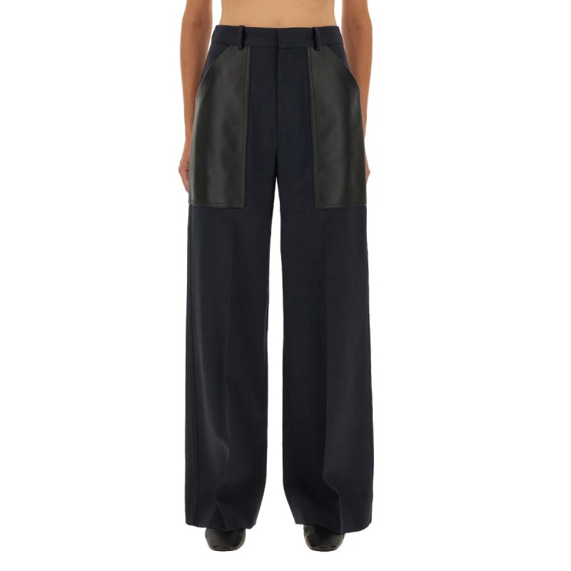 WOOL AND COTTON PANTS