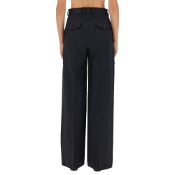 WOOL AND COTTON PANTS