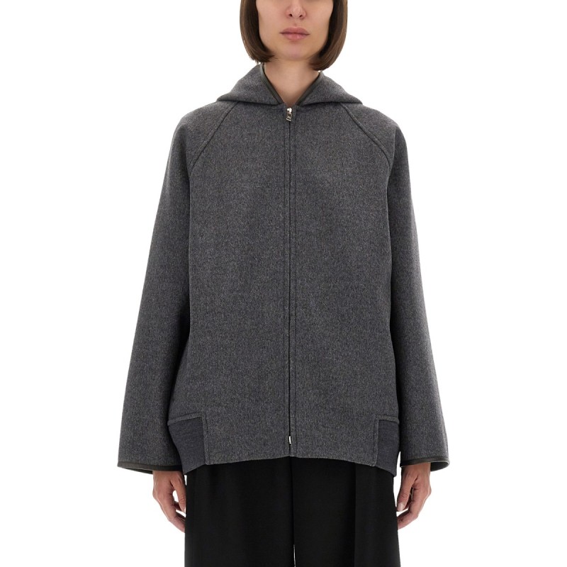 ZIPPERED WOOL JACKET