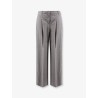 Melange wool blend trousers