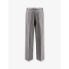 Melange wool blend trousers