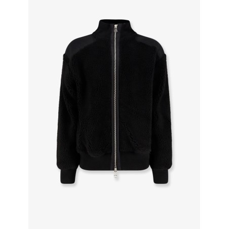 Fleece synthetic fur bomber