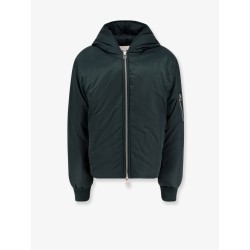 Cropped Hood nylon bomber with padding