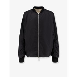 Minimal nylon bomber with padding