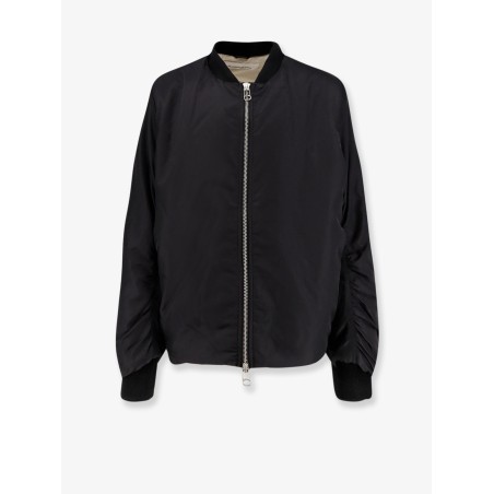 Minimal nylon bomber with padding