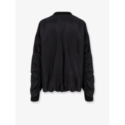 Minimal nylon bomber with padding
