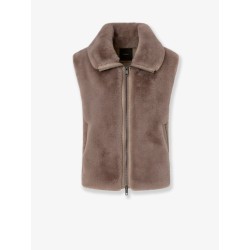 Deyn faux fur sleeveless jacket