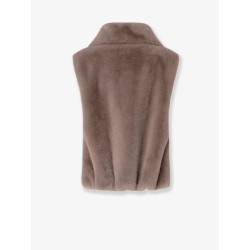 Deyn faux fur sleeveless jacket