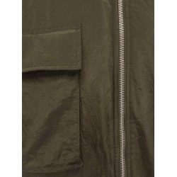 Padded nylon long jacket