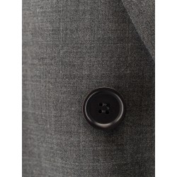 Double-breasted wool blend blazer
