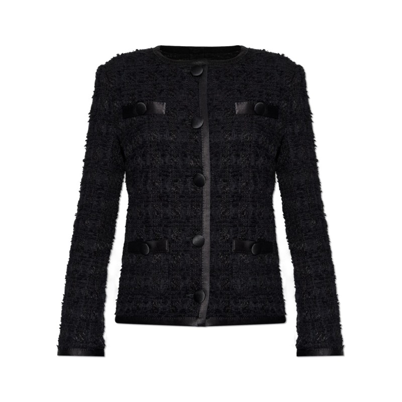 DOUBLE CREPE SINGLE-BREASTED JACKET