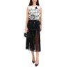 SILK MIDI SKIRT
