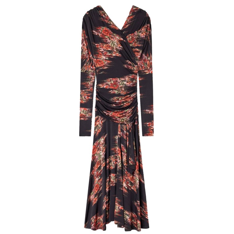 LONG DRESS WITH FLORAL PRINT